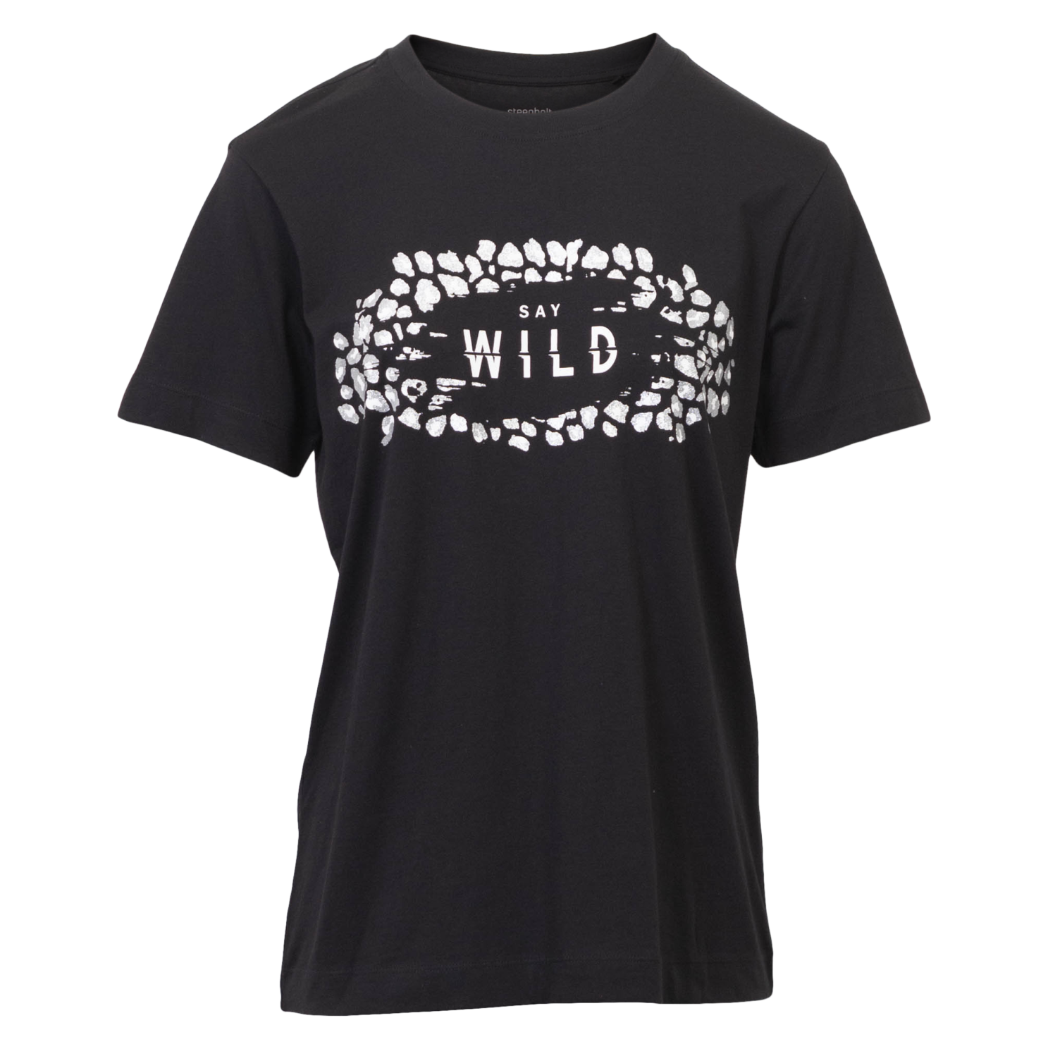 Steenholt Dame T-shirt m. glimmer - P5 BLACK