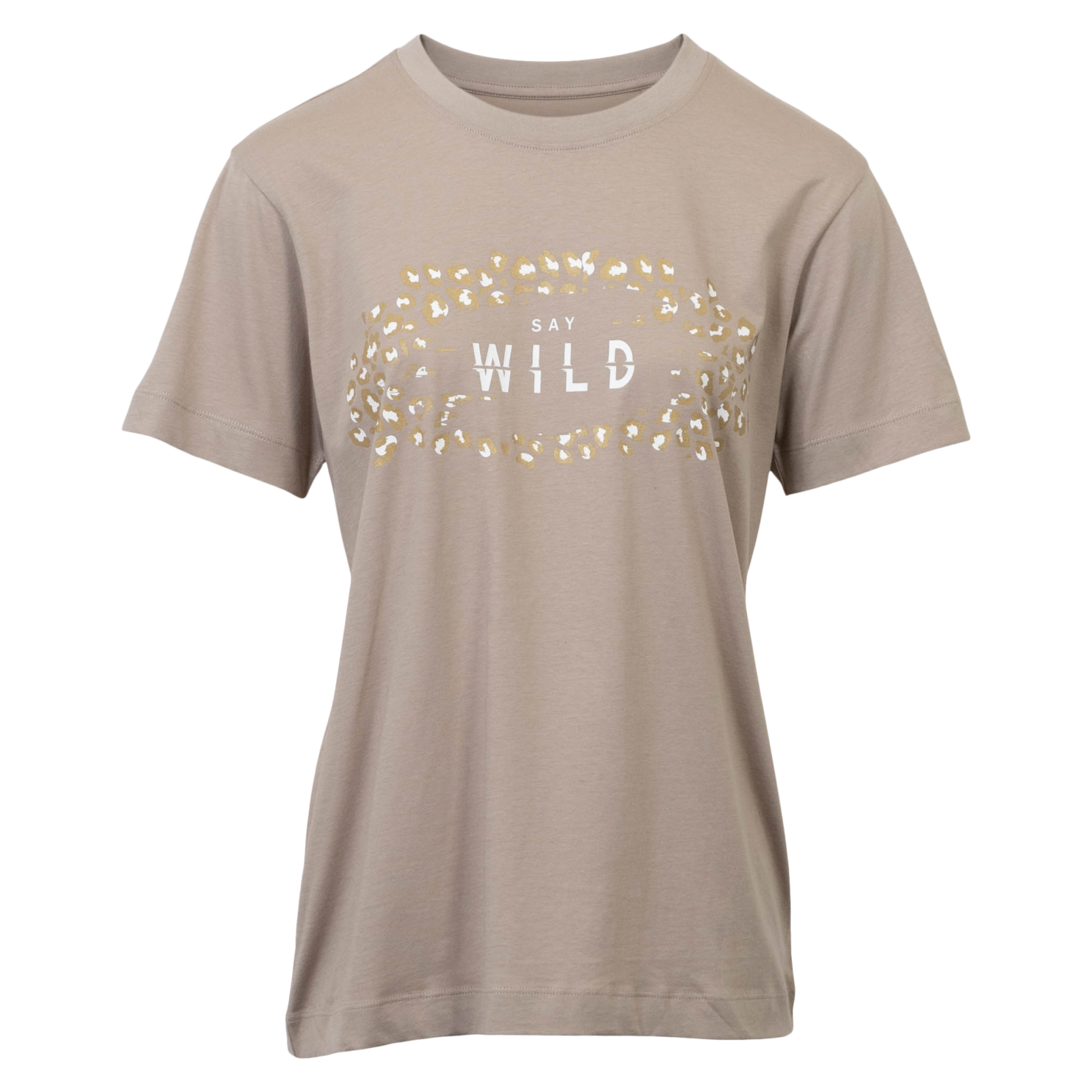 Steenholt Dame T-shirt m. glimmer - P5 COBBLESTONE