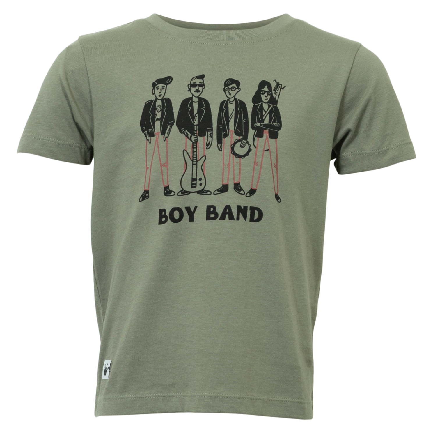 Queenz Doka Drenge T-shirt - P7 VETIVER