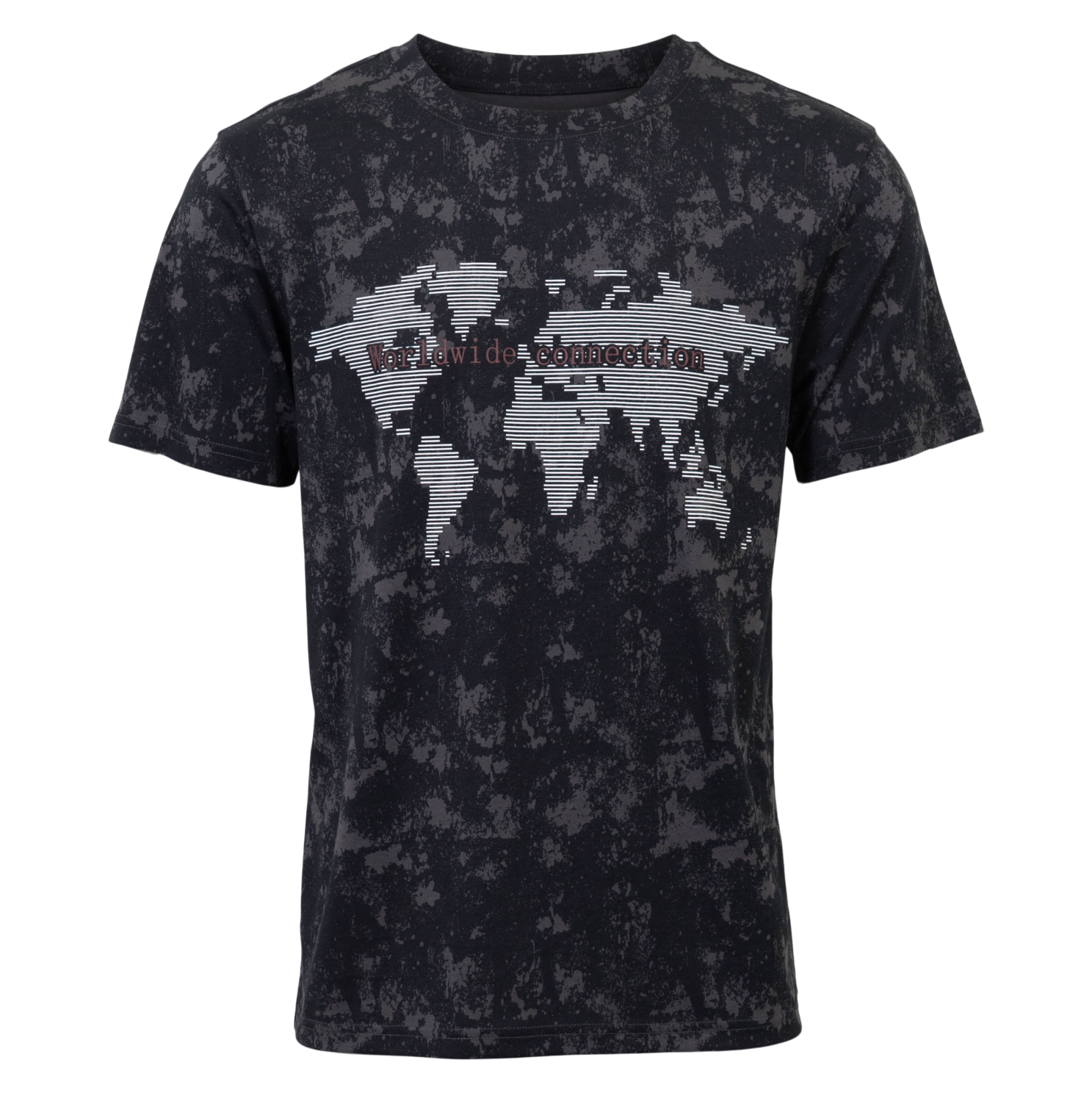 Loaded Herre T-shirt - P1 AOP BLACK