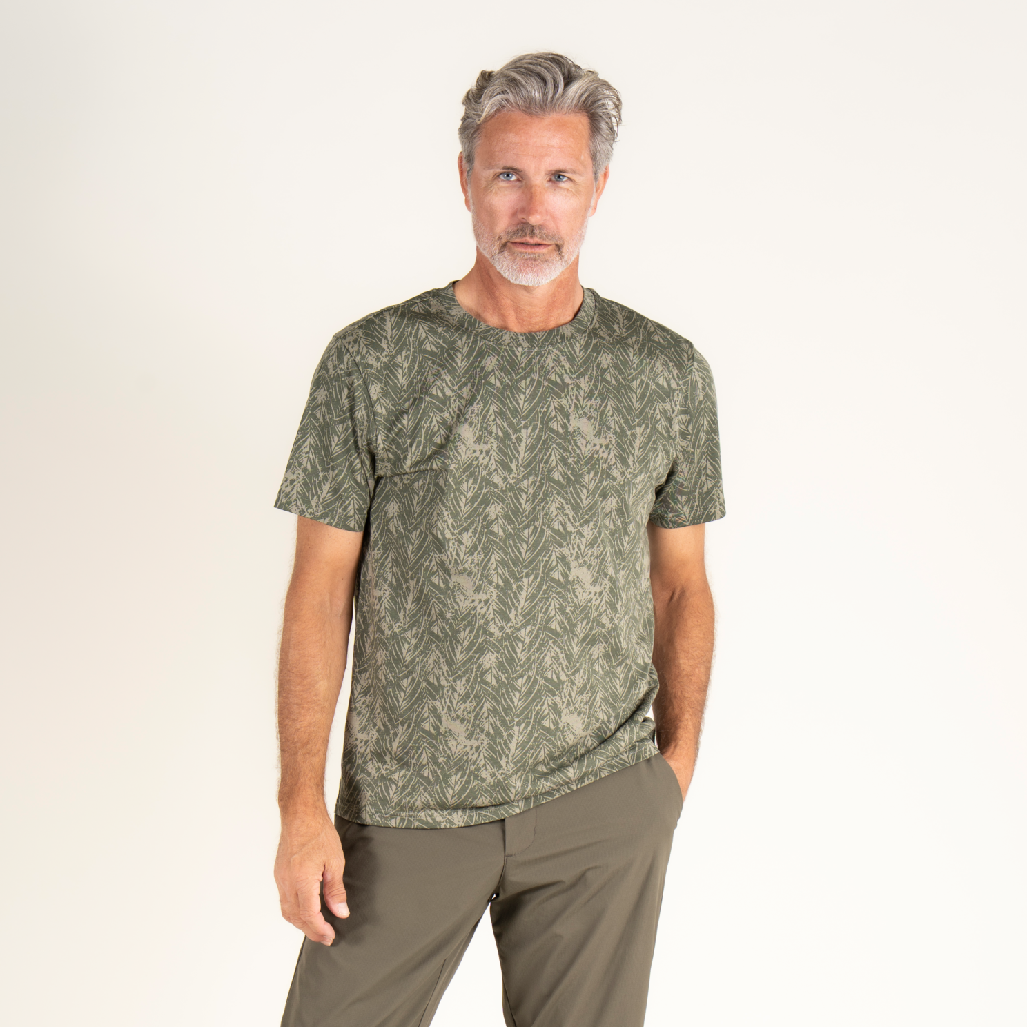 Loaded Herre T-shirt - P4 AOP VETIVER