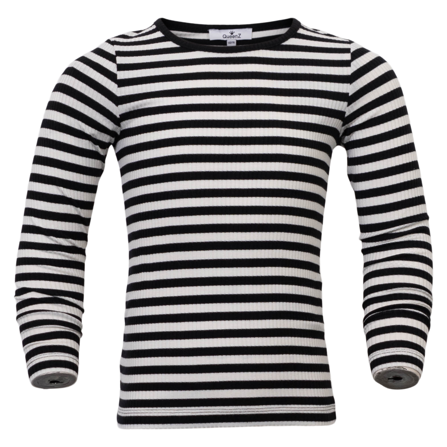 Queenz Rosita Pige Langærmet t-shirt - BLACK