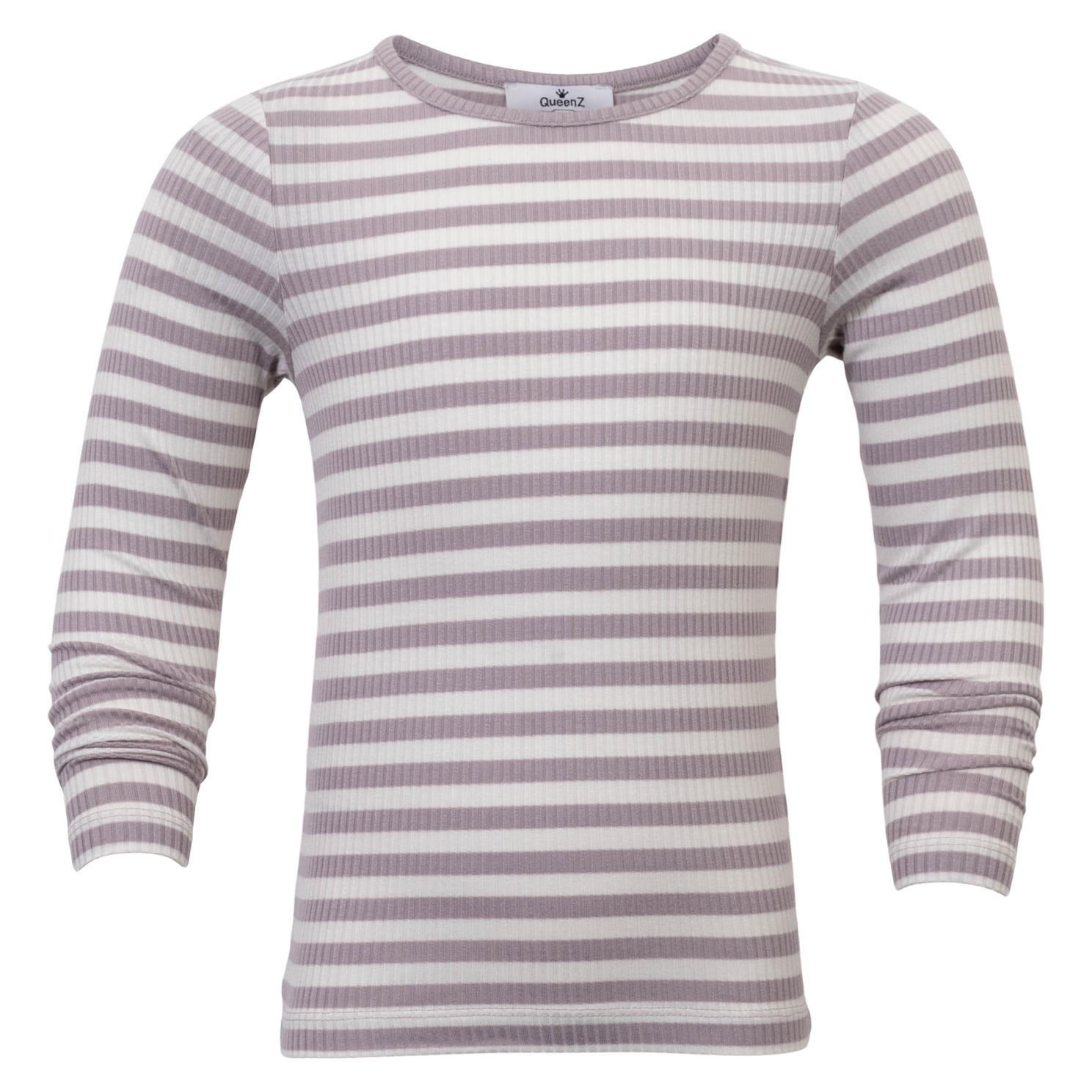 Queenz Rosita Pige Langærmet t-shirt - CLOUD GRAY