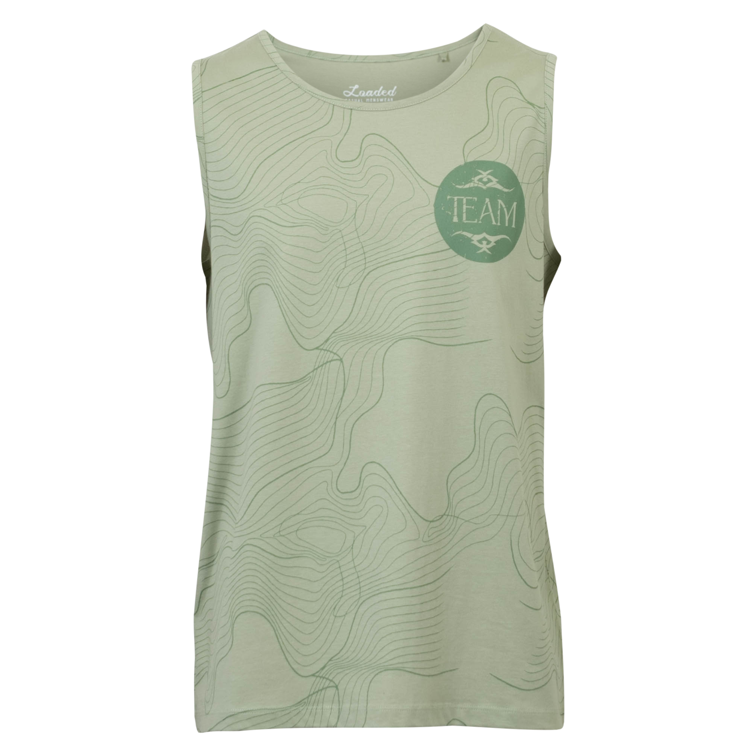 Loaded Ass Herre Tanktop - P8 AOP GREEN