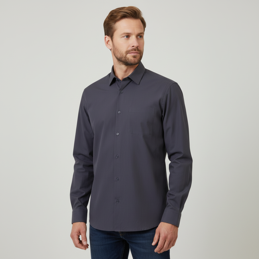 Carnét Jason Herre Skjorte - DARK GREY