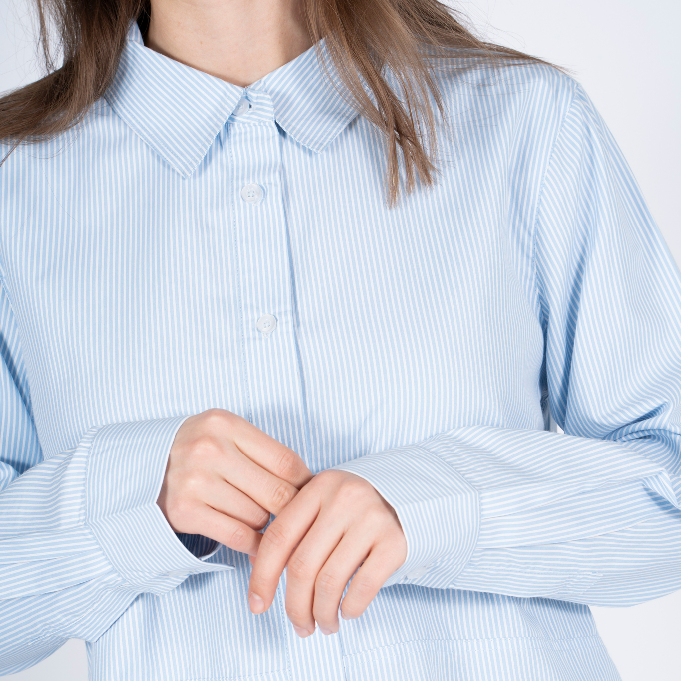 SASIA Sigrid Dame Skjorte - CASHMERE BLUE