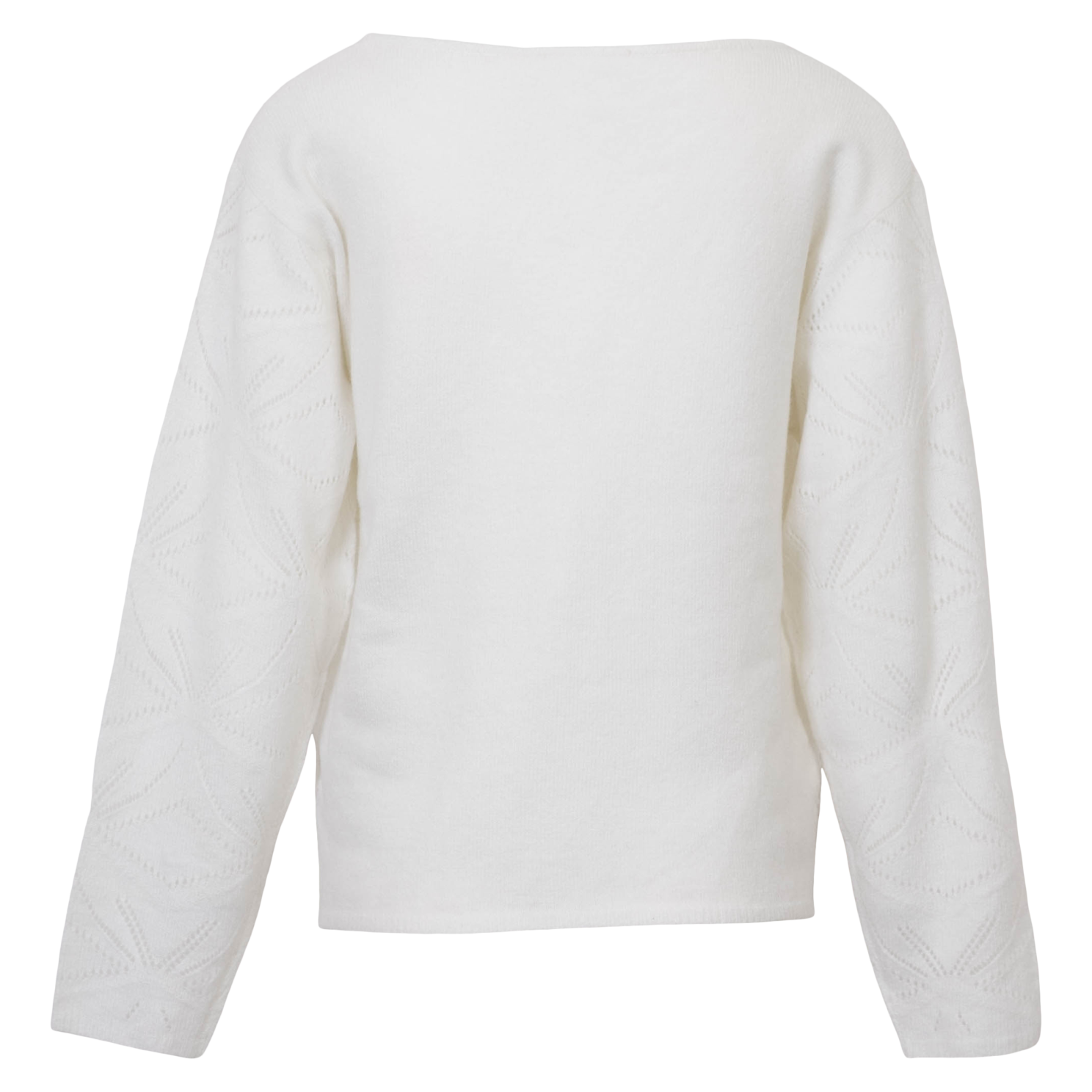 SASIA Gora Dame Striktrøje - CLOUD DANCER WHITE