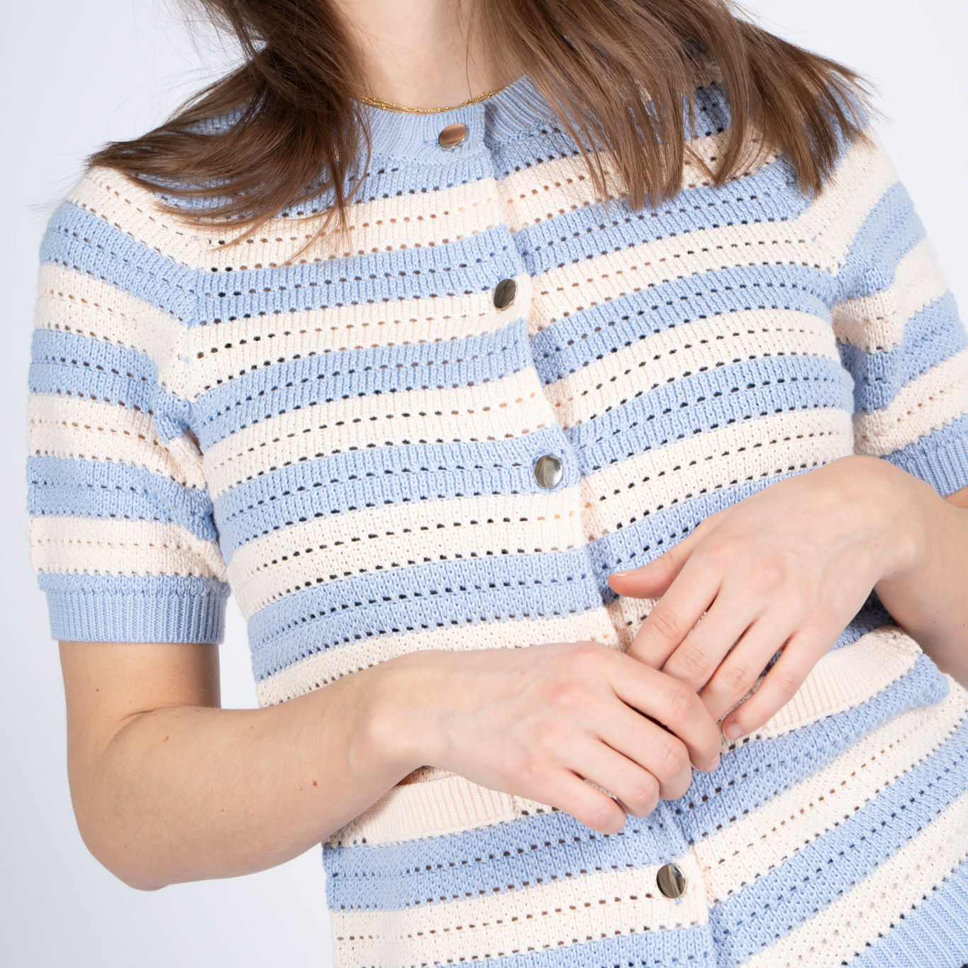 SASIA Mina Dame Cardigan - CASHMERE BLUE