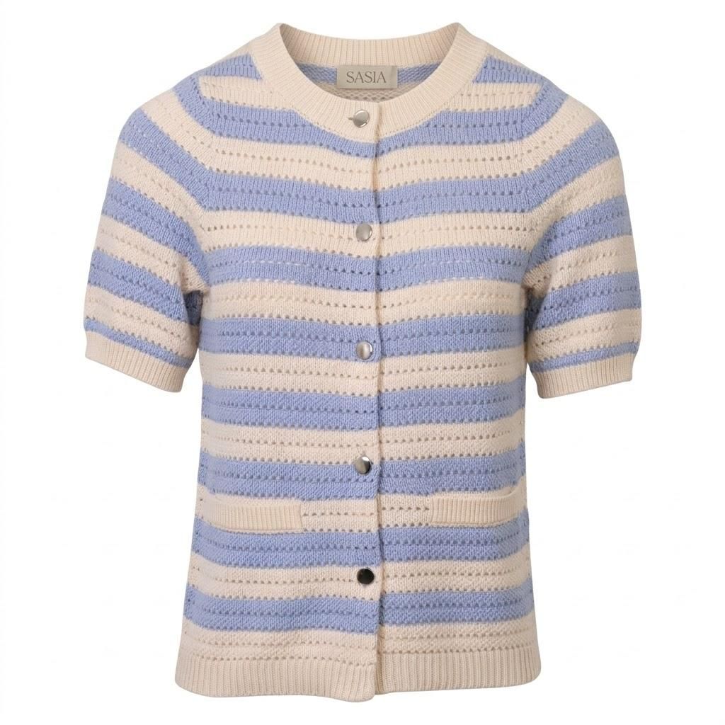 SASIA Mina Dame Cardigan - EGGNOG OFF WHITE