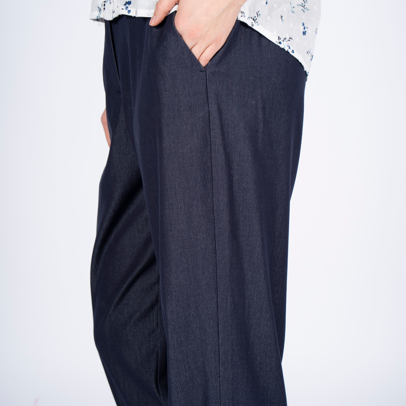 SASIA Charlotte Dame Bukser - NAVY BLAZER BLUE