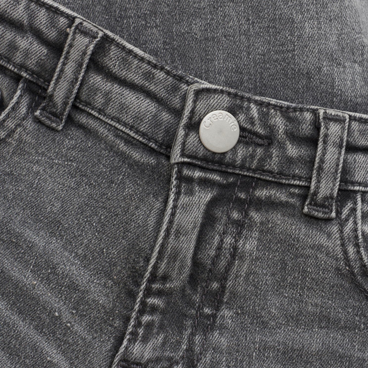 Creamie Pige Jeans - Light Grey Denim