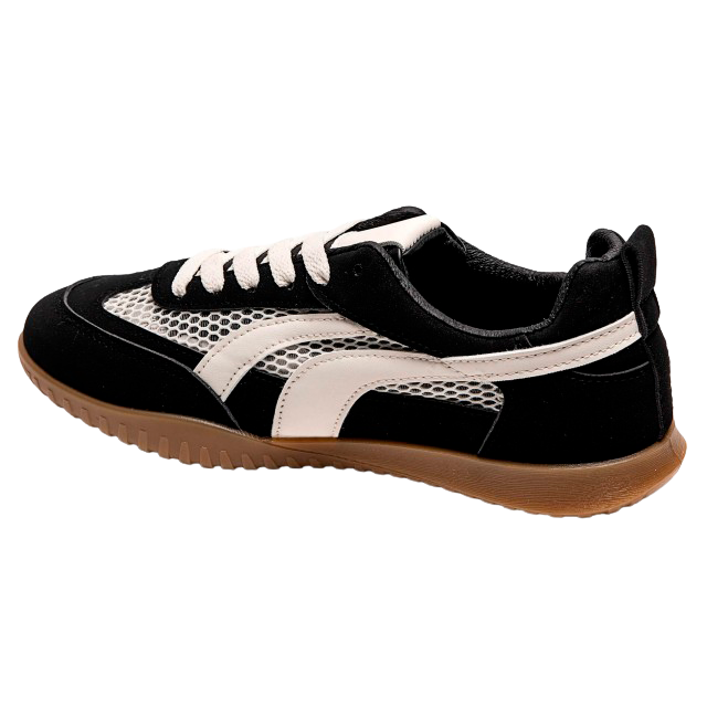 Ideal Shoes Dame Sneakers - Black
