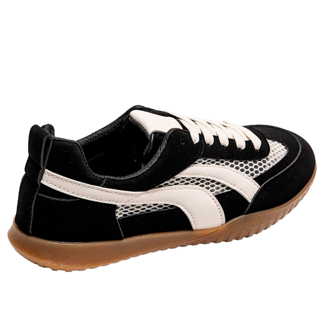 Ideal Shoes Dame Sneakers - Black