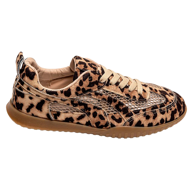 Ideal Shoes Dame Sneakers - Leopard