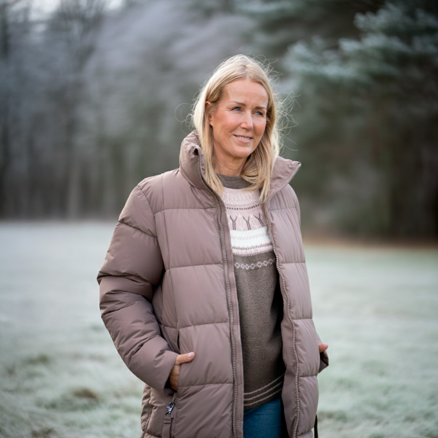 Nordic Project 18 Ayla Dame Vinterjakke m. BIONIC-FINISH® ECO coating - Caribou