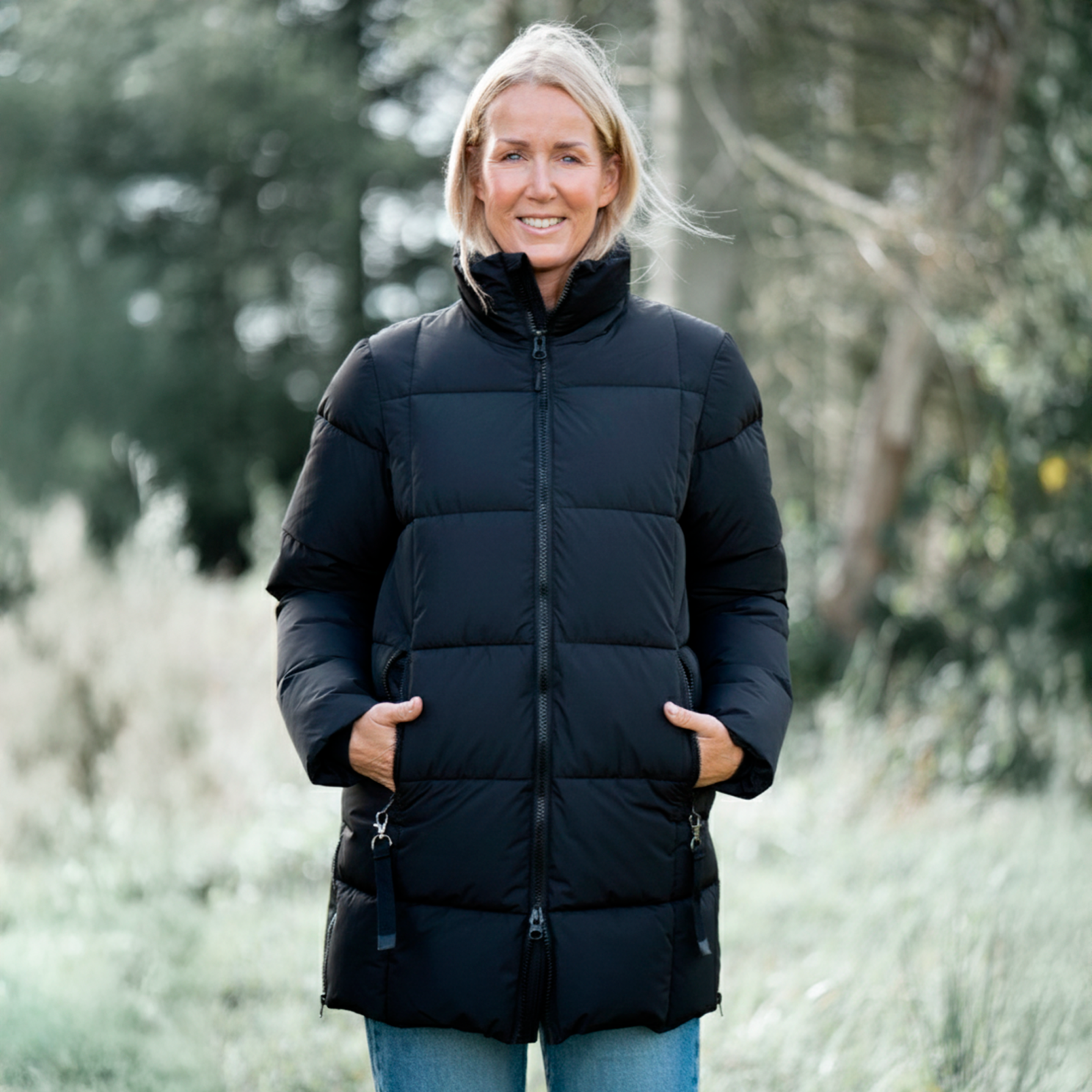 Nordic Project 18 Ayla Dame Vinterjakke m. BIONIC-FINISH® ECO coating - METEORITE