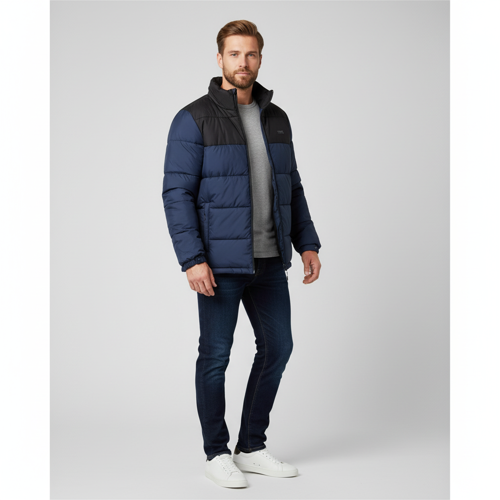 Nordic Project 18 Fjord Herre Vinterjakke - TOTAL ECLIPSE