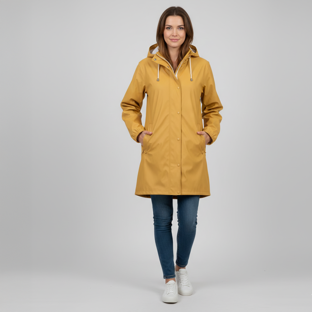Nordic Project 18 Bossy Dame Regnjakke - HONEY GOLD