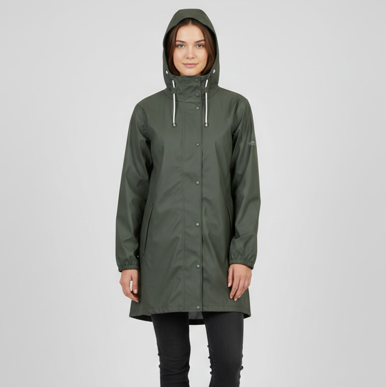 Nordic Project 18 Bossy Dame Regnjakke - CASTOR GRAY