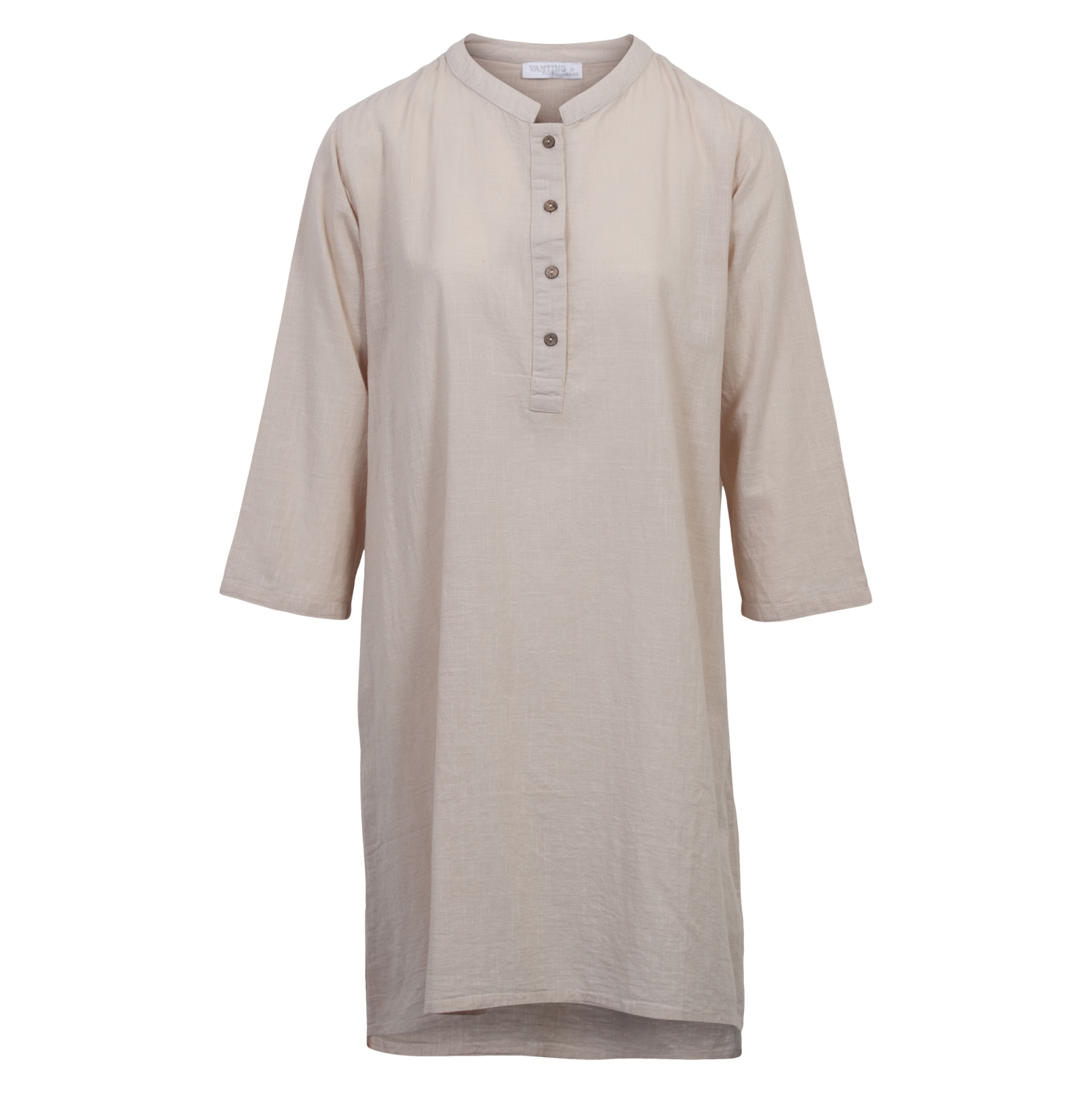 Vanting Dame Tunika i hørmix - Beige