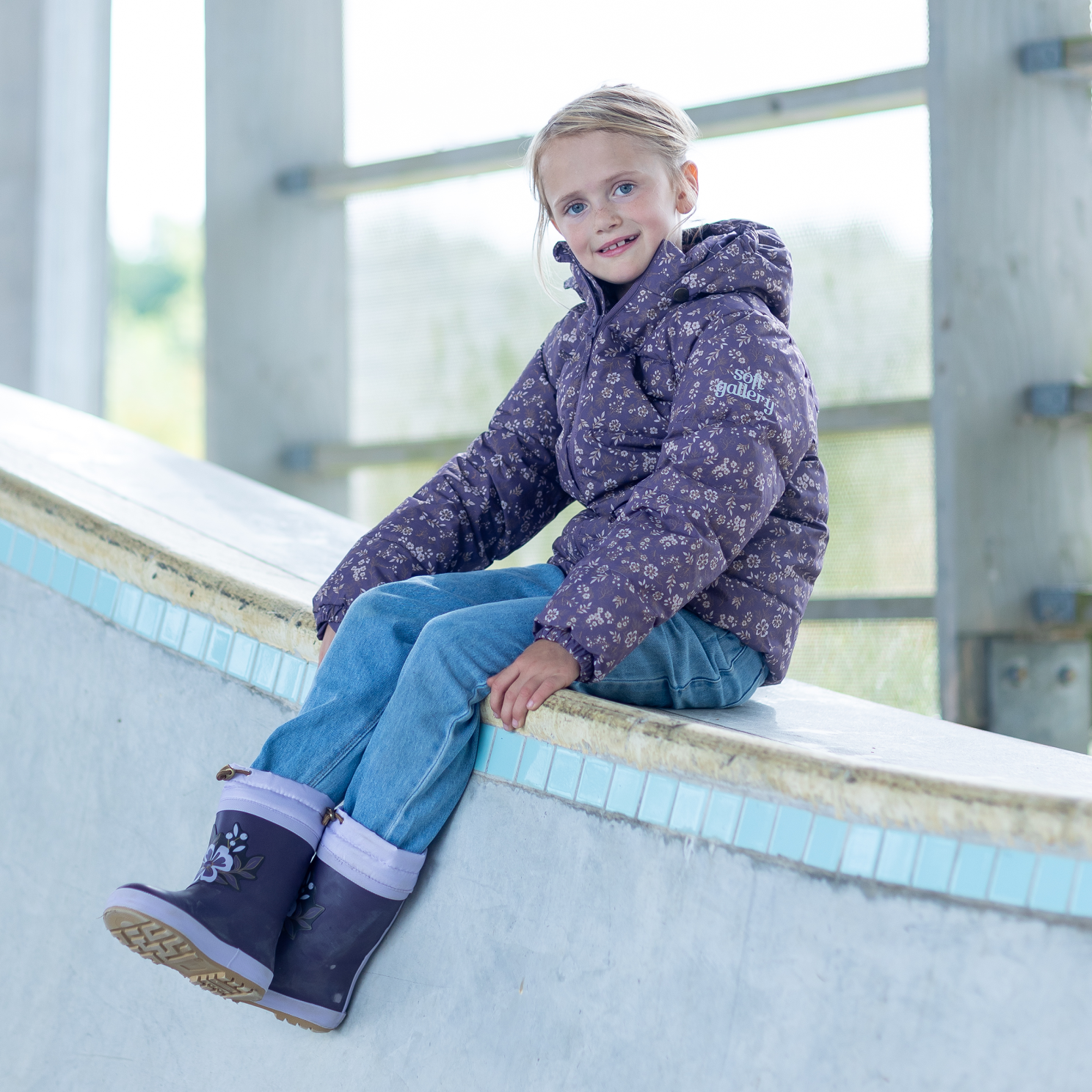 Soft Gallery Pige Vinterjakke m. BIONIC-FINISH® ECO coating - Vintage Violet