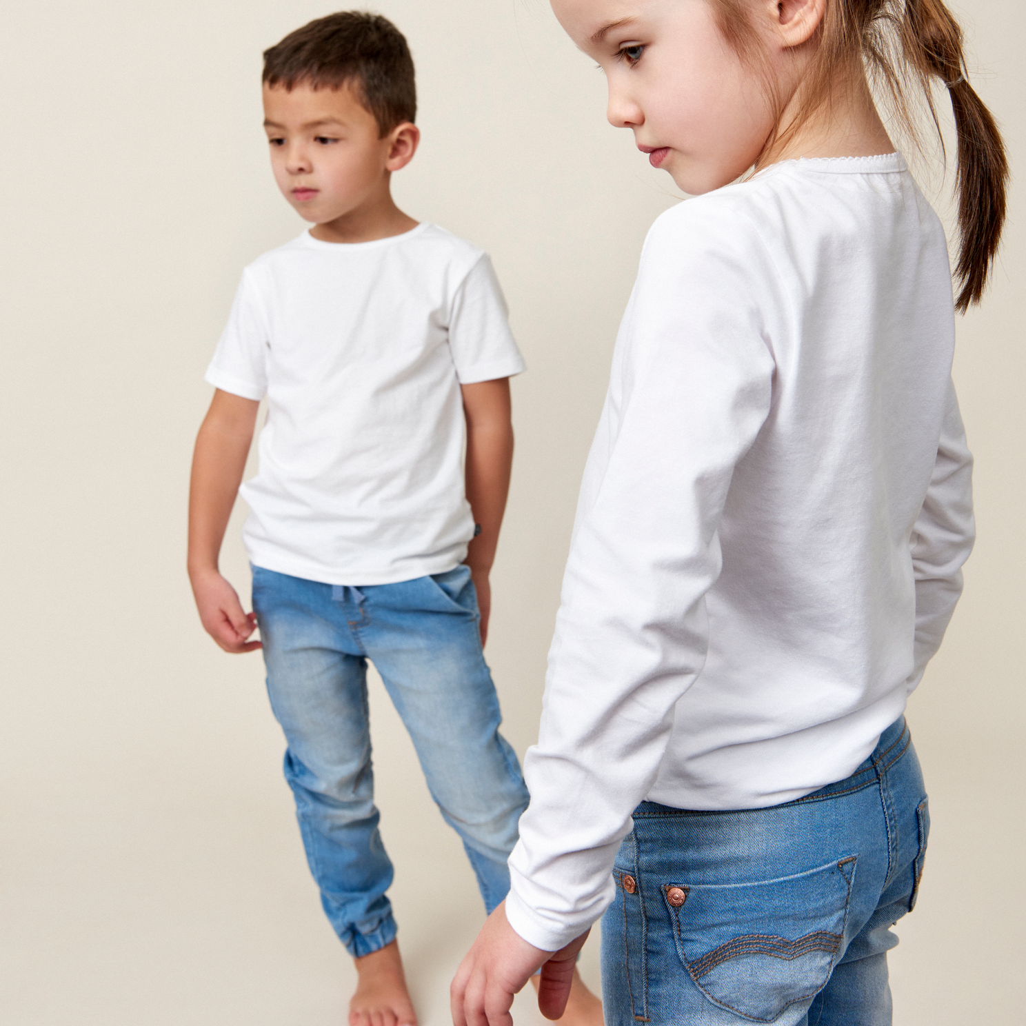 Minymo Drenge Jeans i økologisk bomuld - Light Dusty Blue