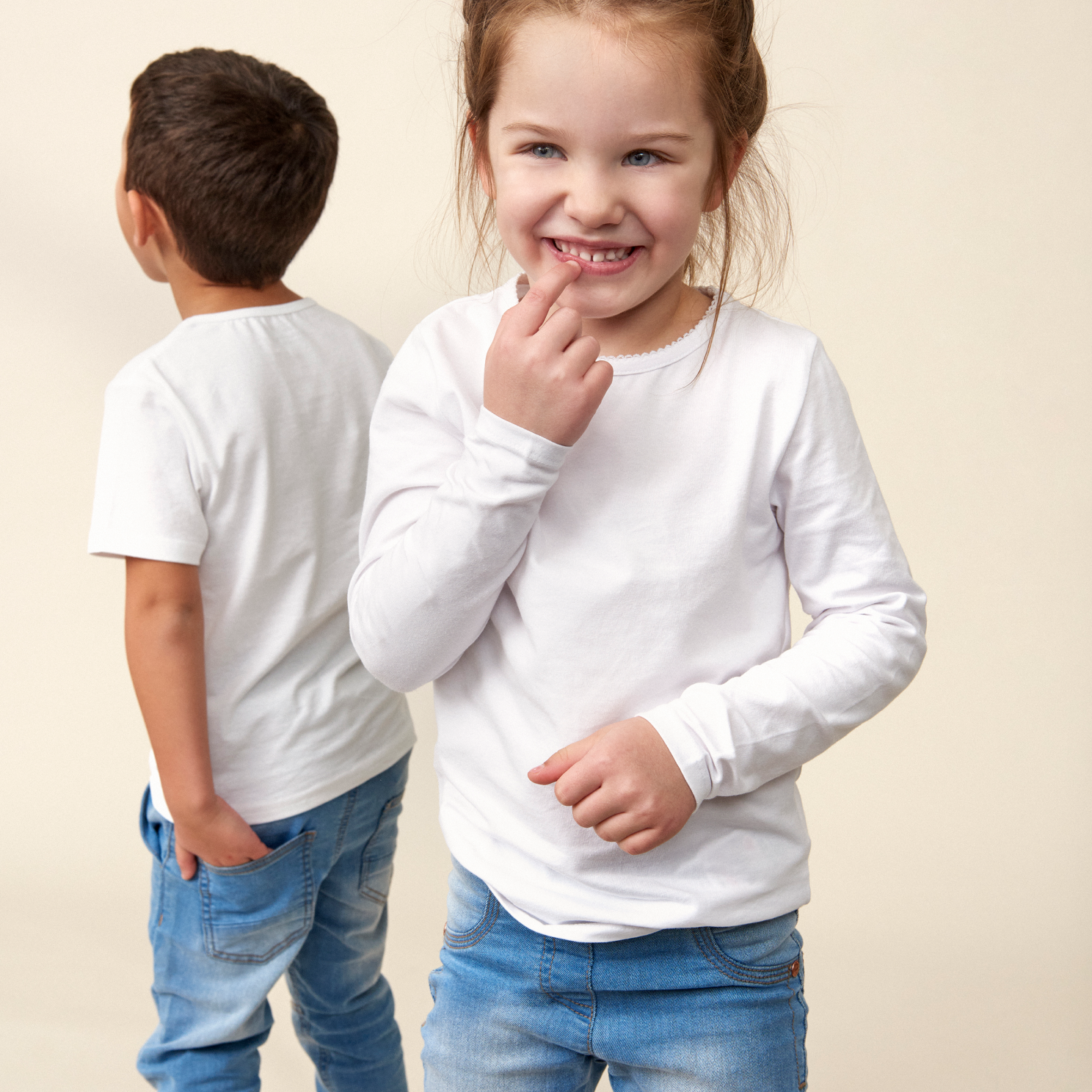 Minymo Drenge Jeans i økologisk bomuld - Light Dusty Blue