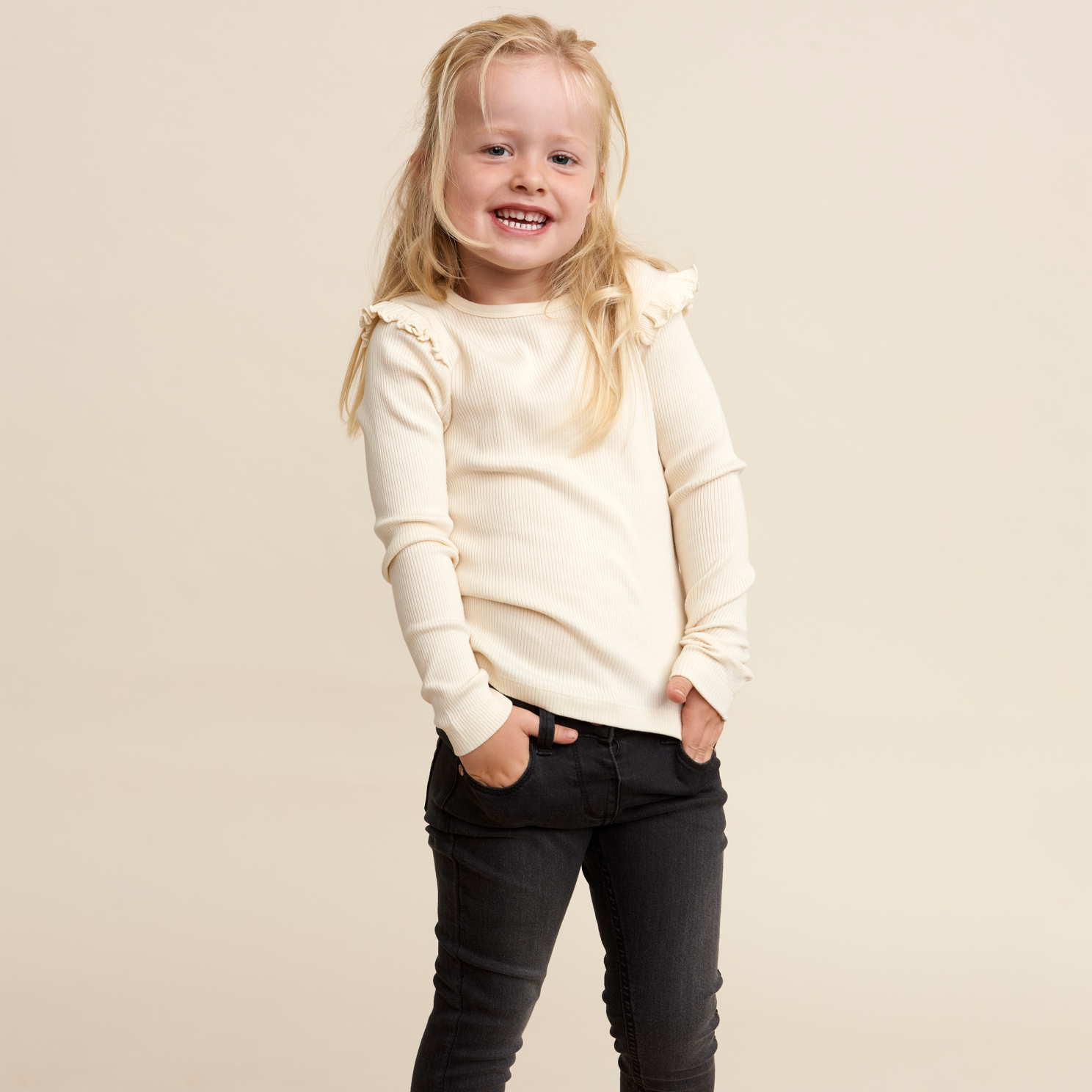 Minymo Pige Jeans i økologisk bomuld - Blue Night