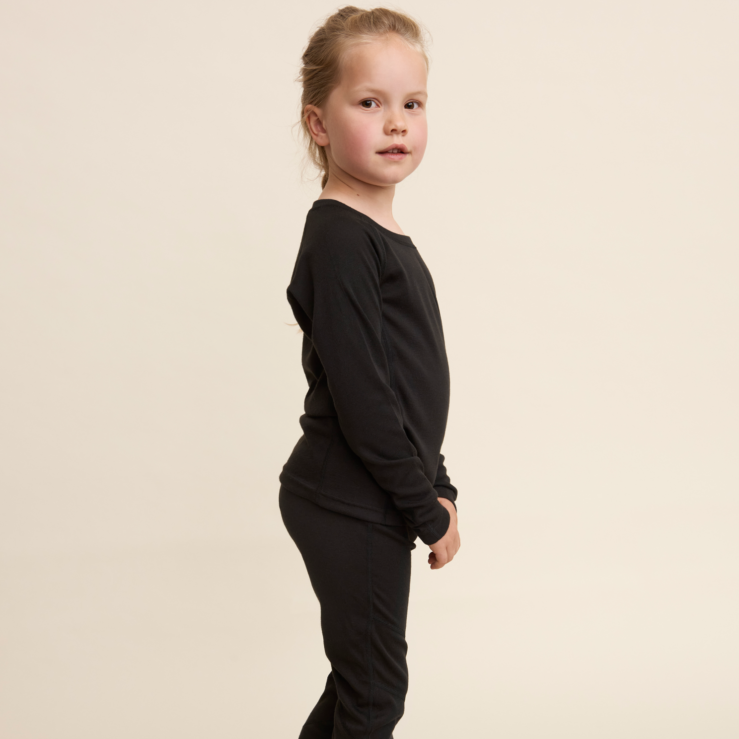 Color Kids Børne Skiundertøj - Black