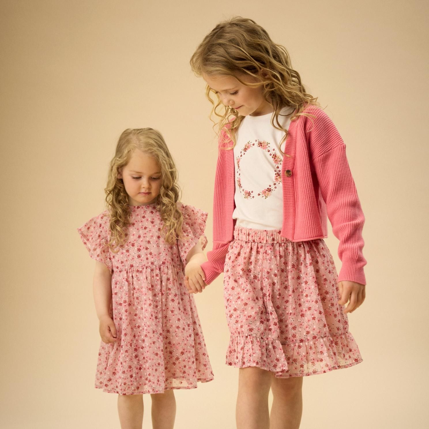 Creamie Pige T-shirt i økologisk bomuld - Rose Smoke