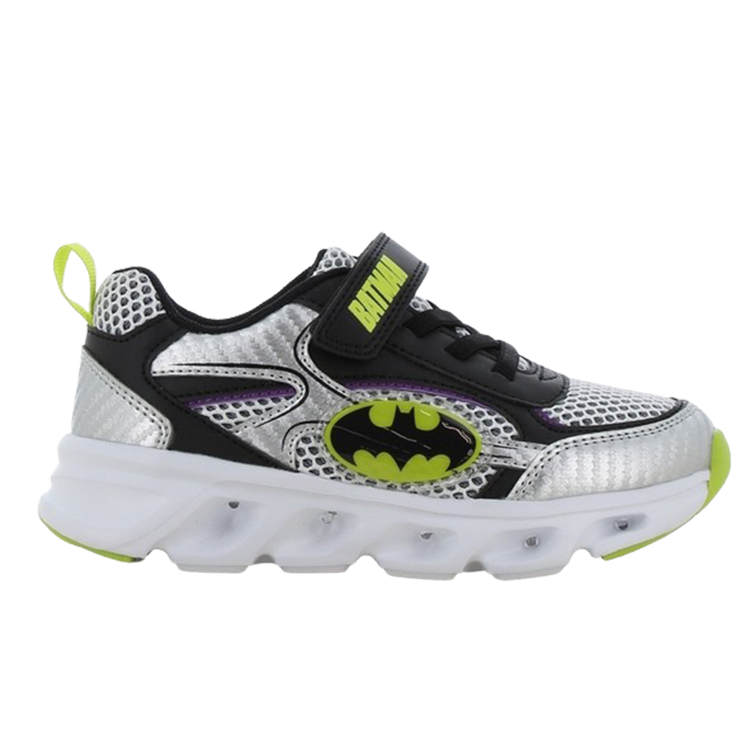 Batman Børne Sneakers m. blink - Sølv/Sort