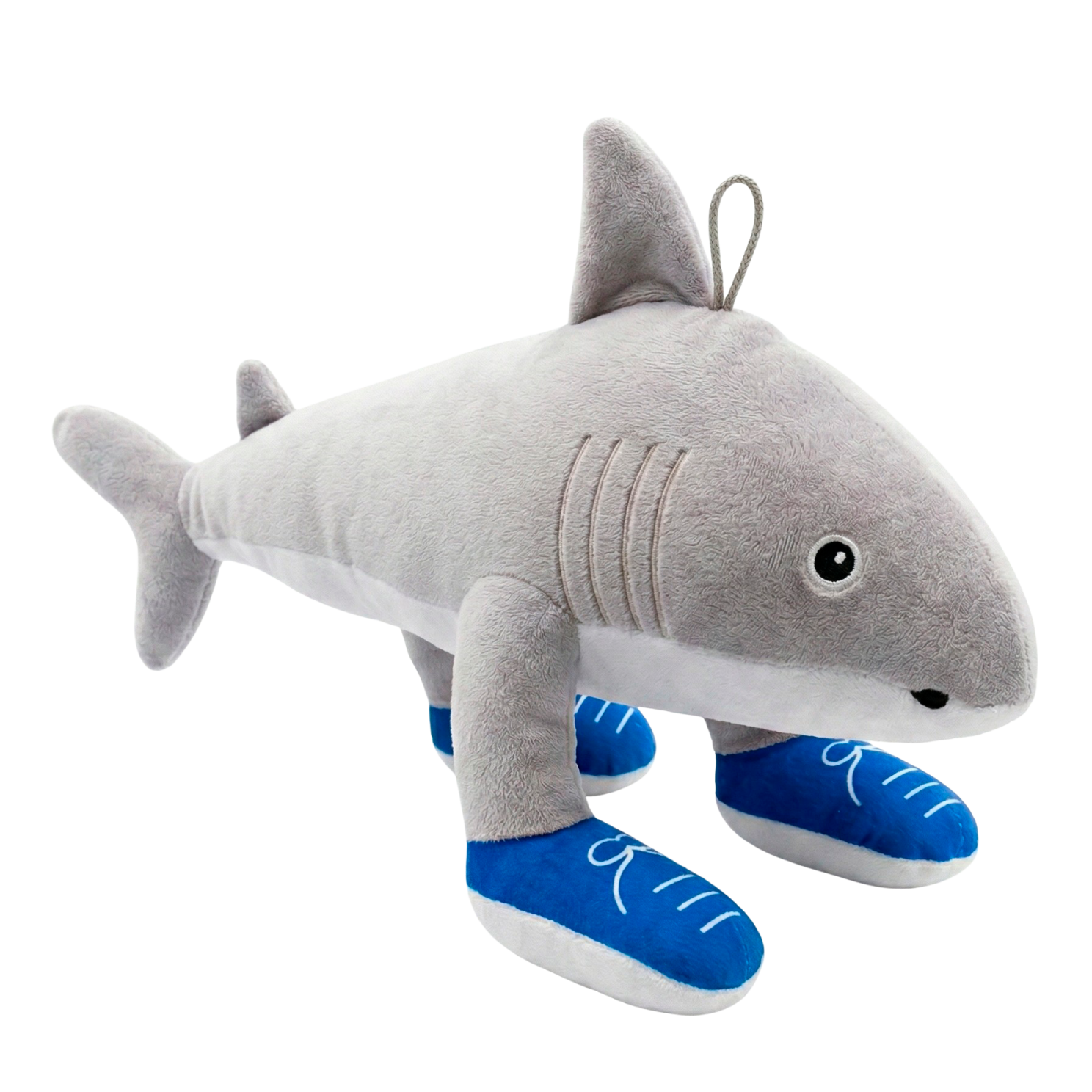 BRAINROT Shark Børne Bamse - GRÅ