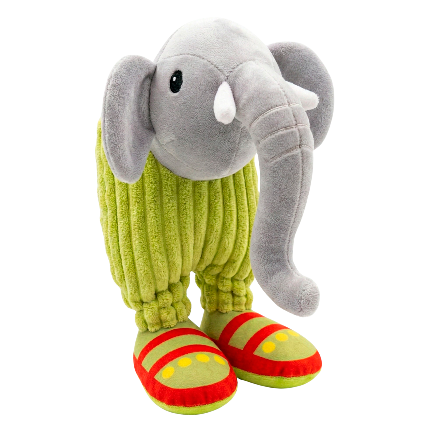 BRAINROT Elefant Børne Bamse - GRÅ/GRØN