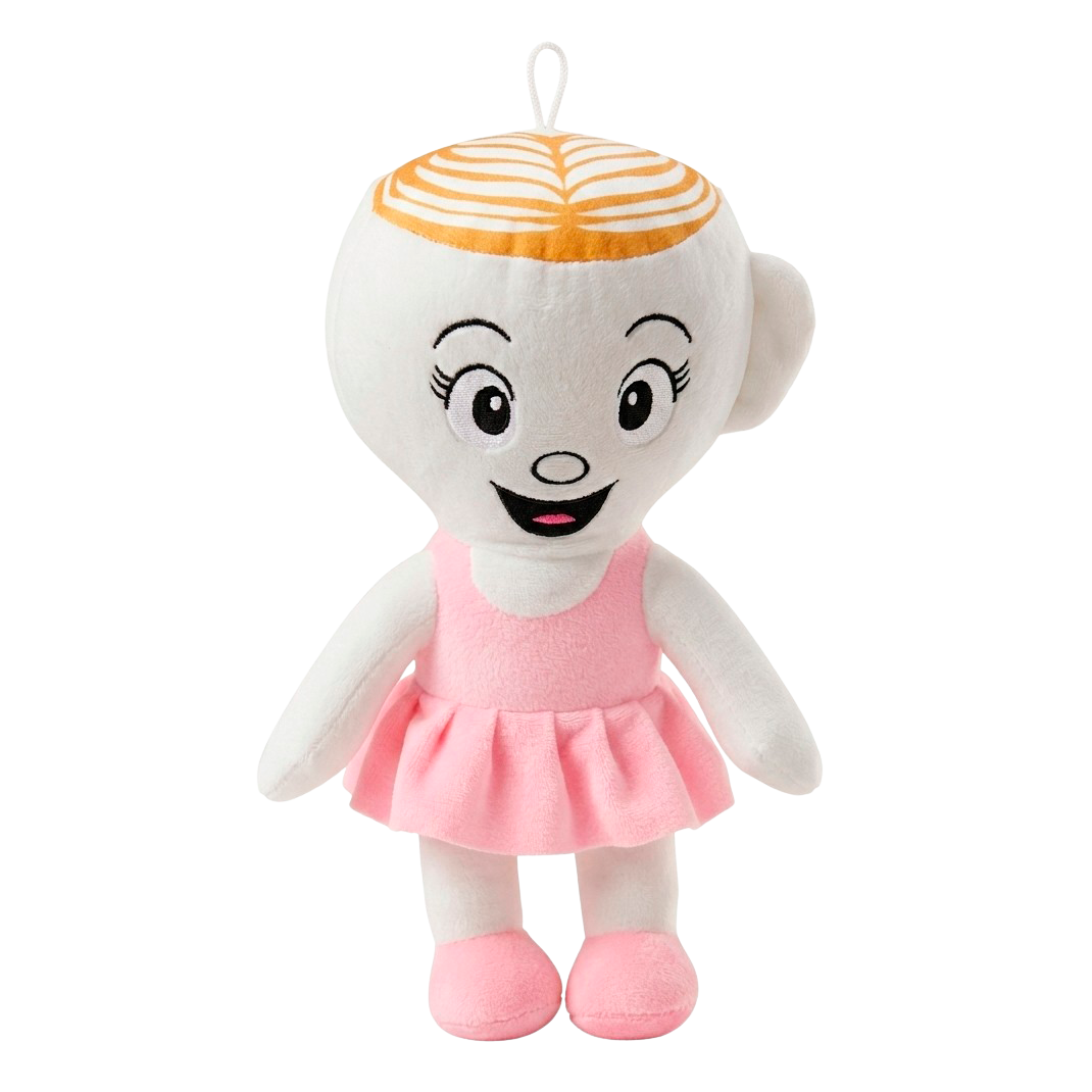 BRAINROT Ballerina Cappuccina Børne Bamse - LYSERØD