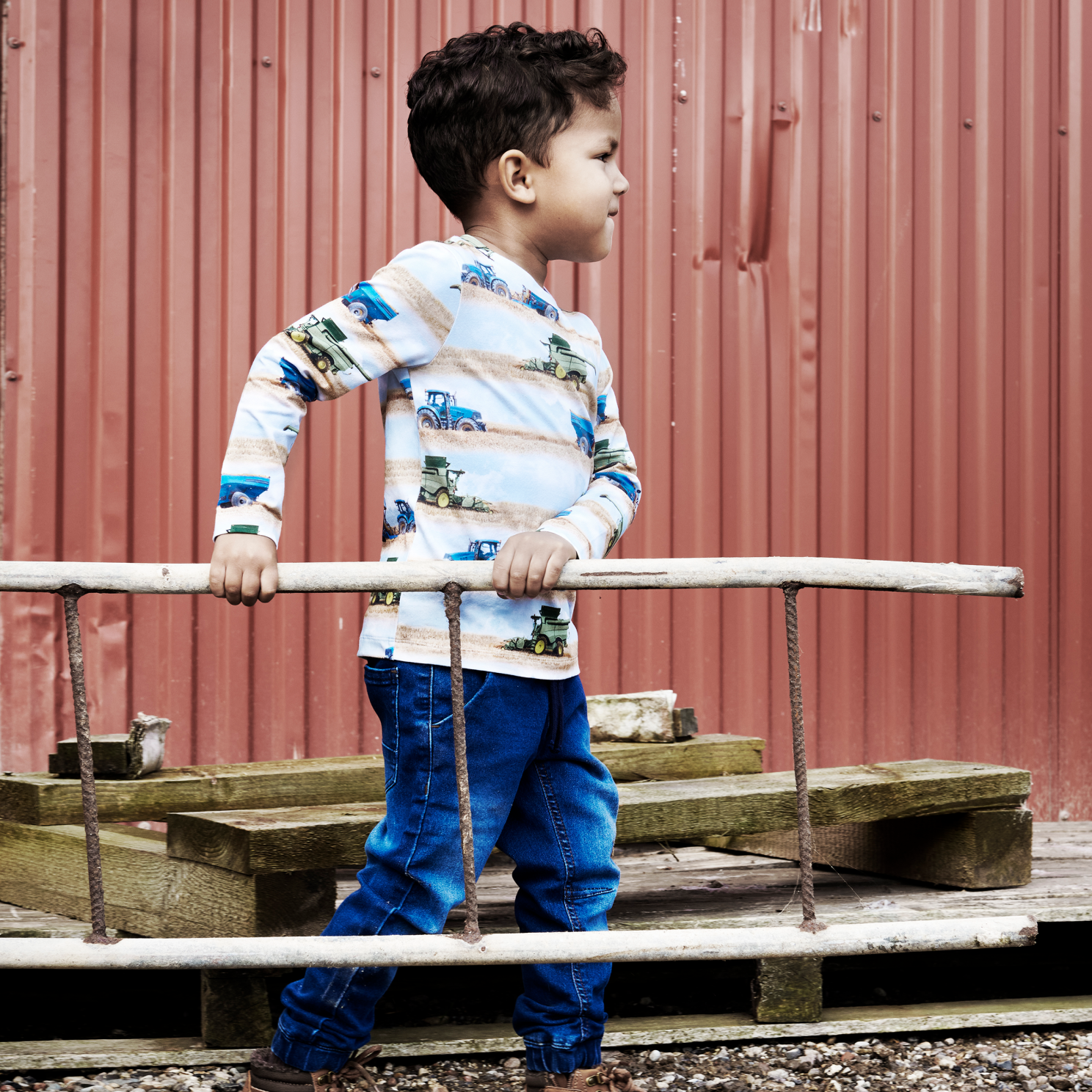 Minymo Drenge Jeans i økologisk bomuld - Dark Blue Denim