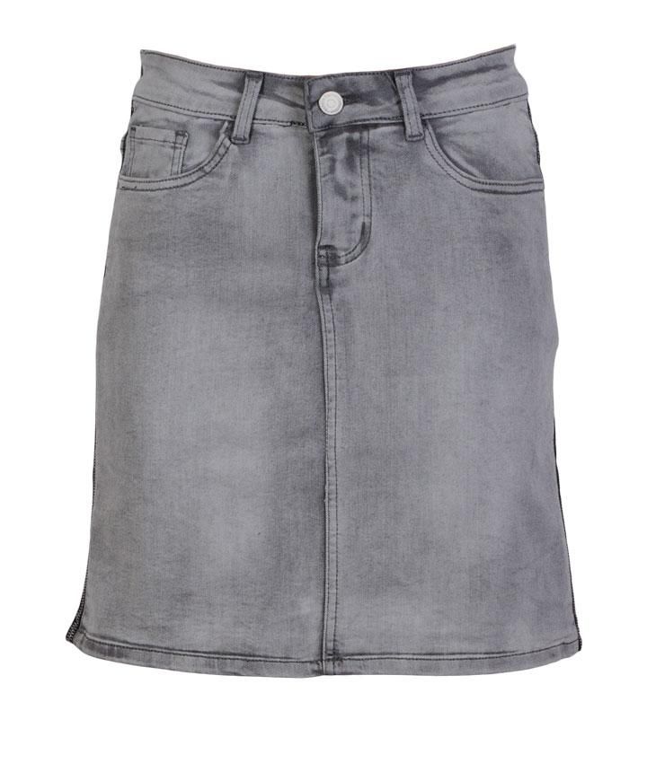 BS Jeans Dame Nederdel - Grå