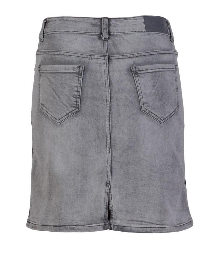 BS Jeans Dame Nederdel - Grå