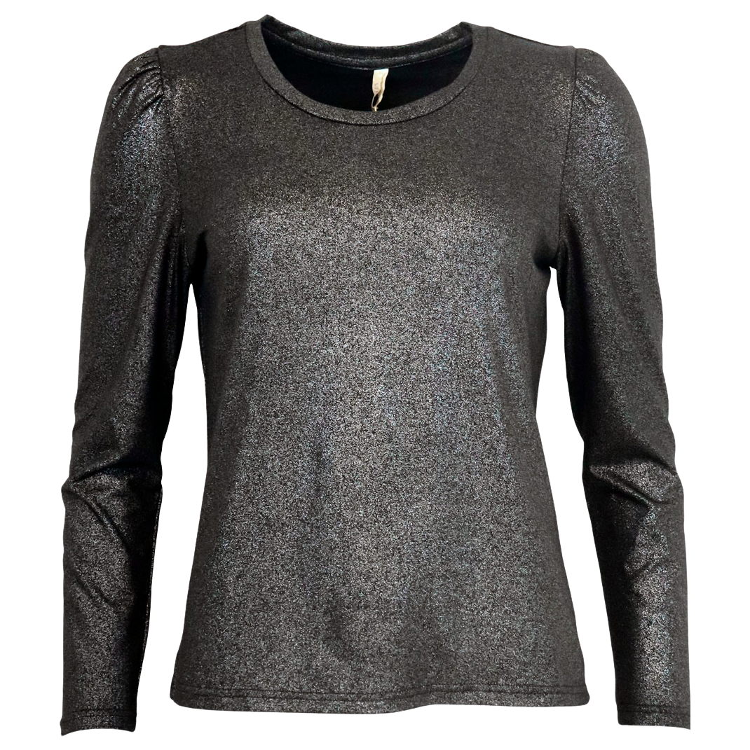 Ofelia Carla Dame Bluse - Black Combi