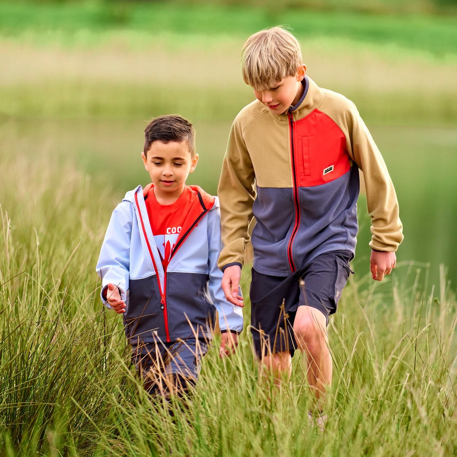 Color Kids Børne Softshell m. BIONIC-FINISH® ECO coating - Cerulean