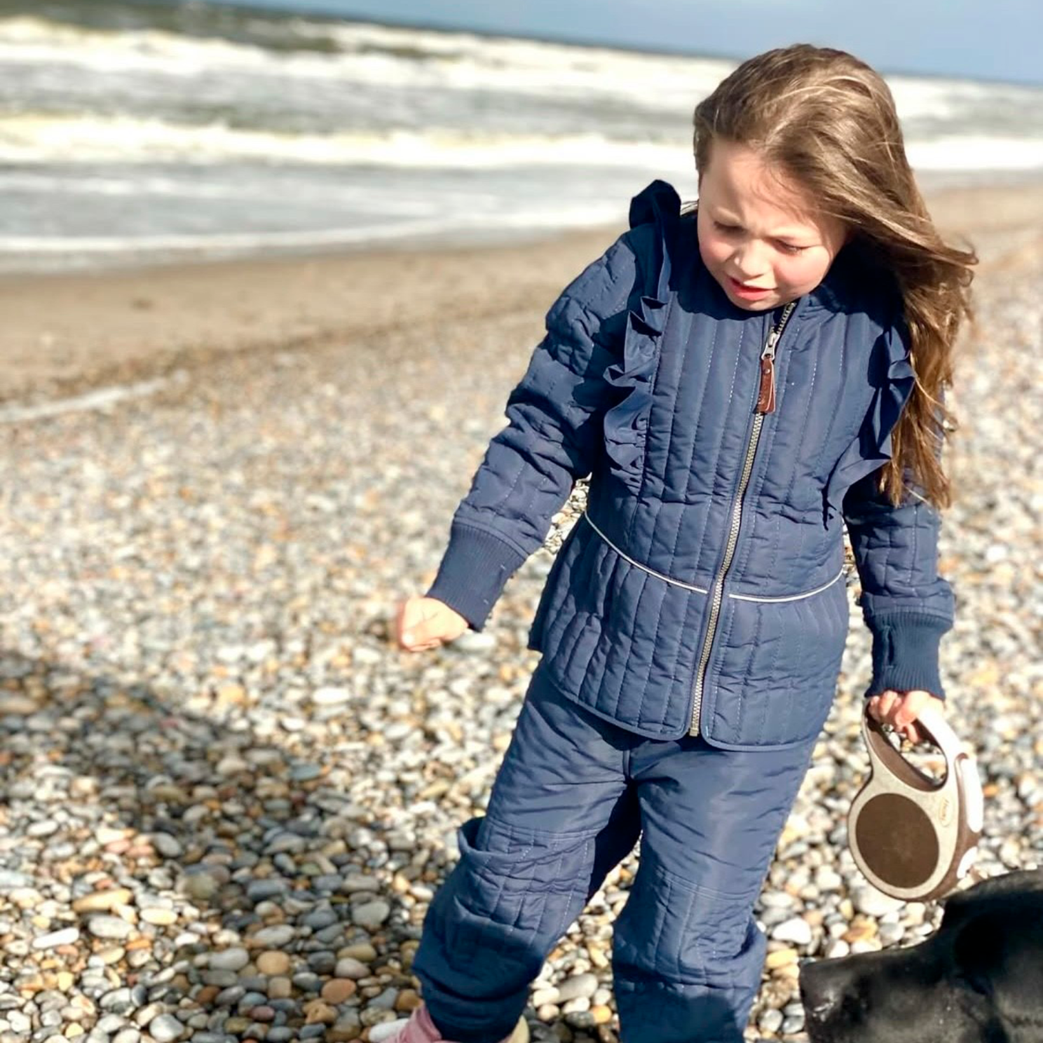 En Fant Pige Termosæt m. BIONIC-FINISH® ECO coating - Blue Night