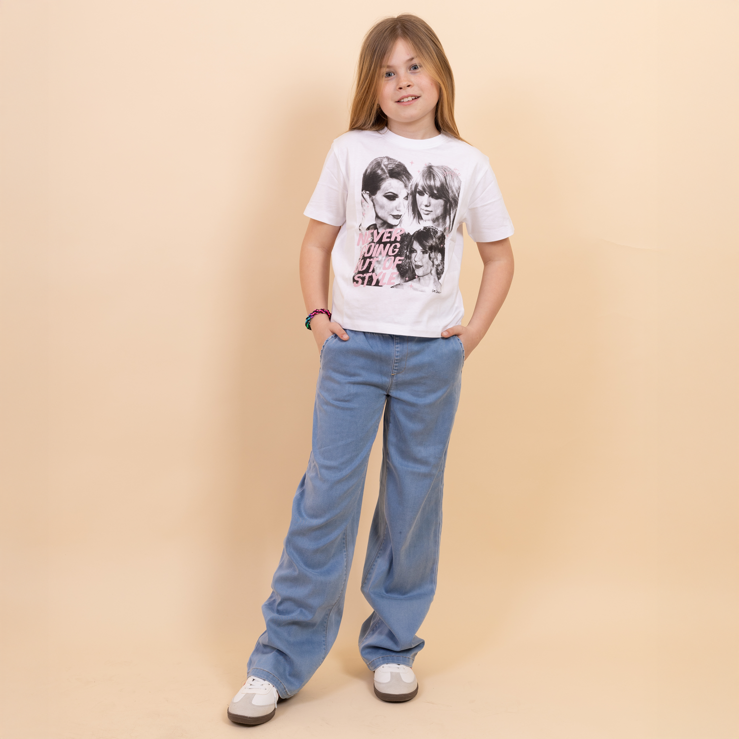 Guppy Salli Pige Jeans - Light Blue Denim