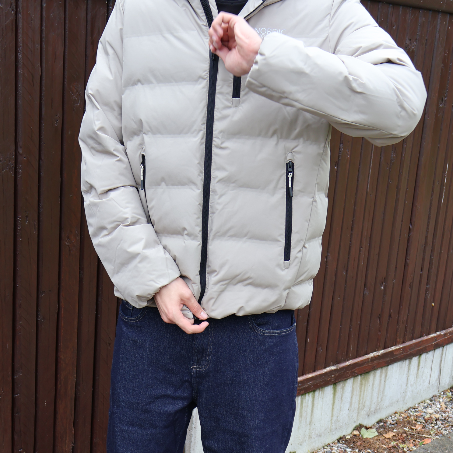 Nordic Project 18 Halifax Herre Vinterjakke - DESERT TAUPE