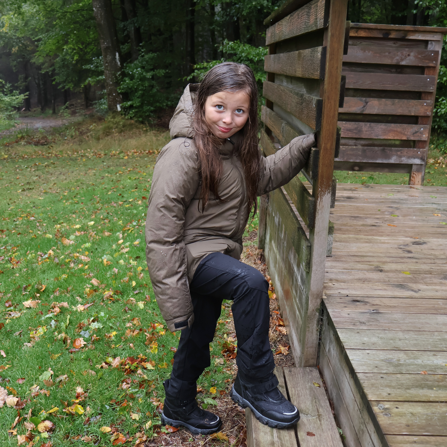 Steenholt Hunter Børne Outdoorbukser - BLACK