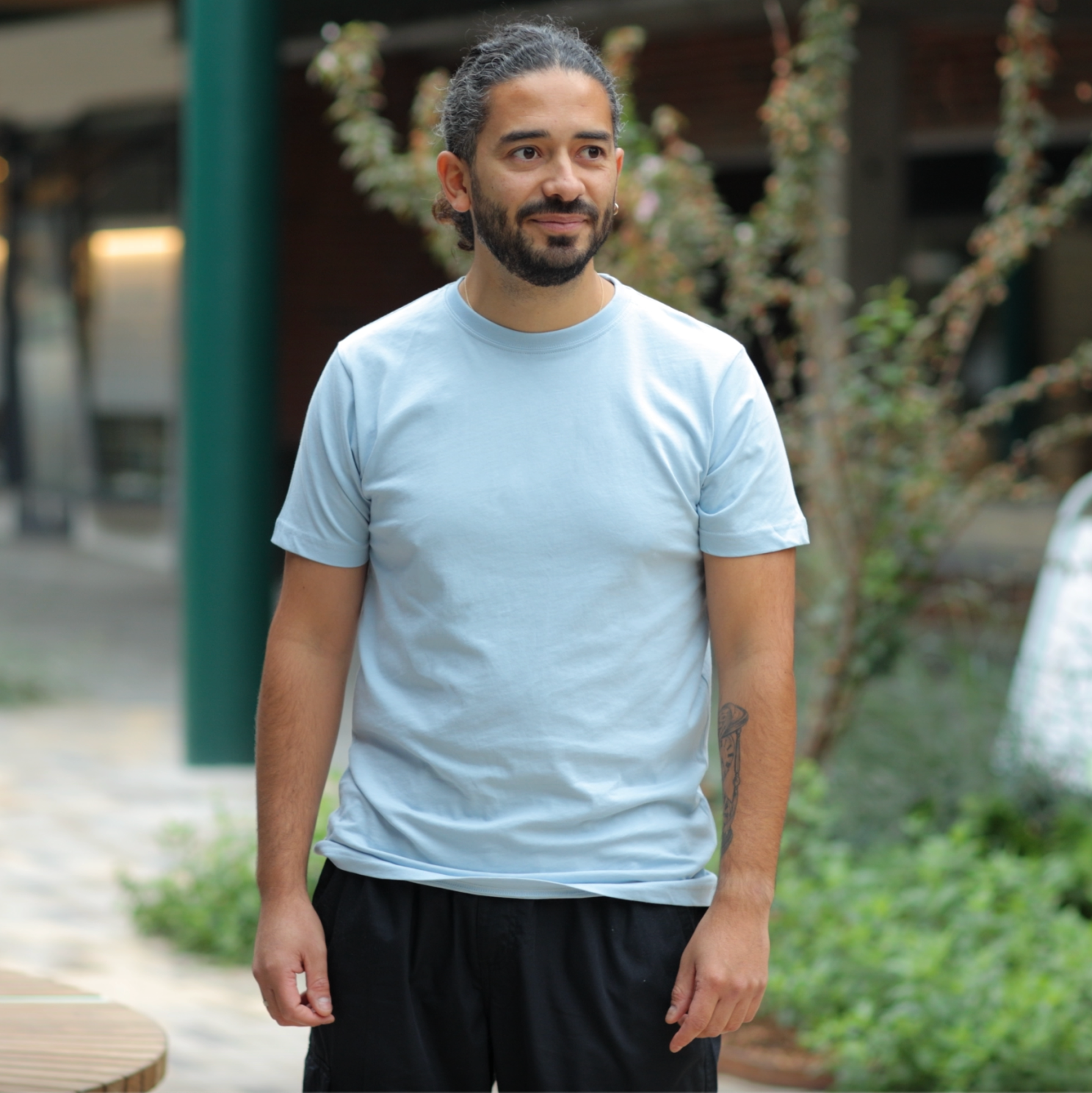 ID Yes Herre T-shirt - Lys Blå