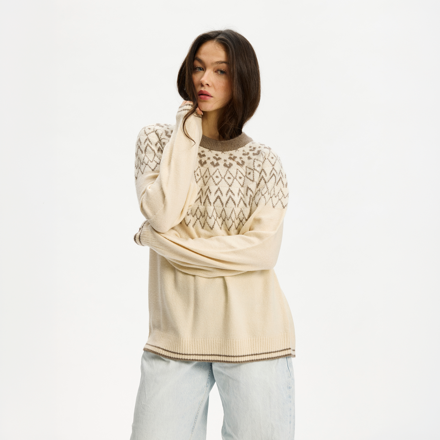 Nordic Project 18 Jasmin Dame Striktrøje - PURE CASHMERE