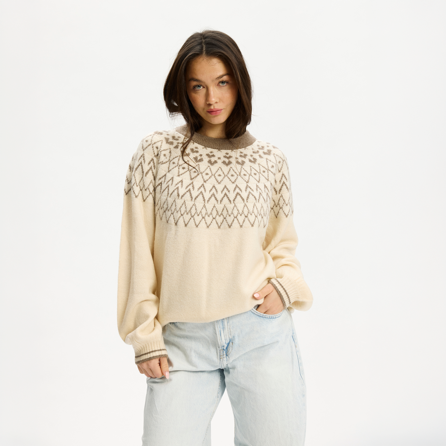 Nordic Project 18 Jasmin Dame Striktrøje - PURE CASHMERE