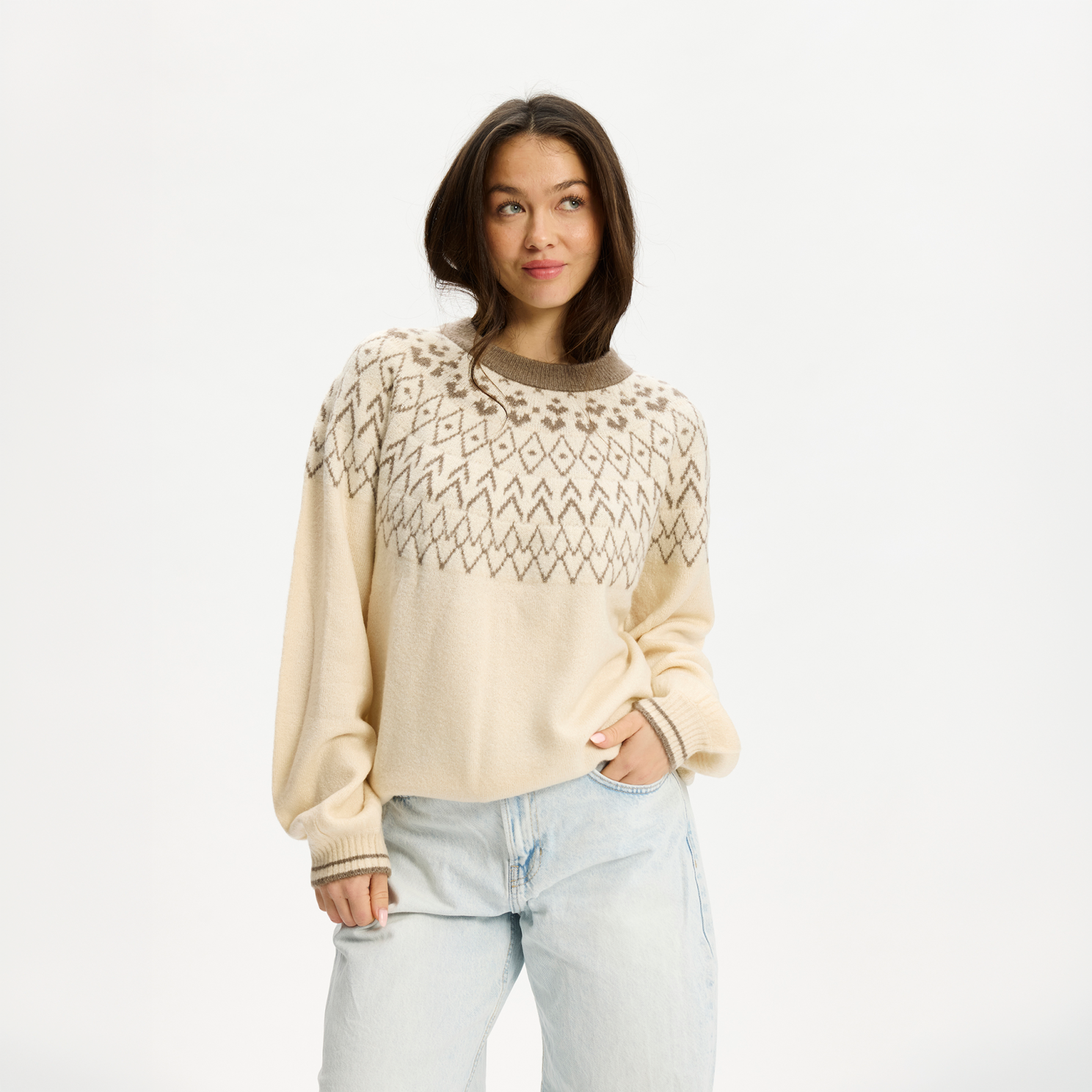 Nordic Project 18 Jasmin Dame Striktrøje - PURE CASHMERE