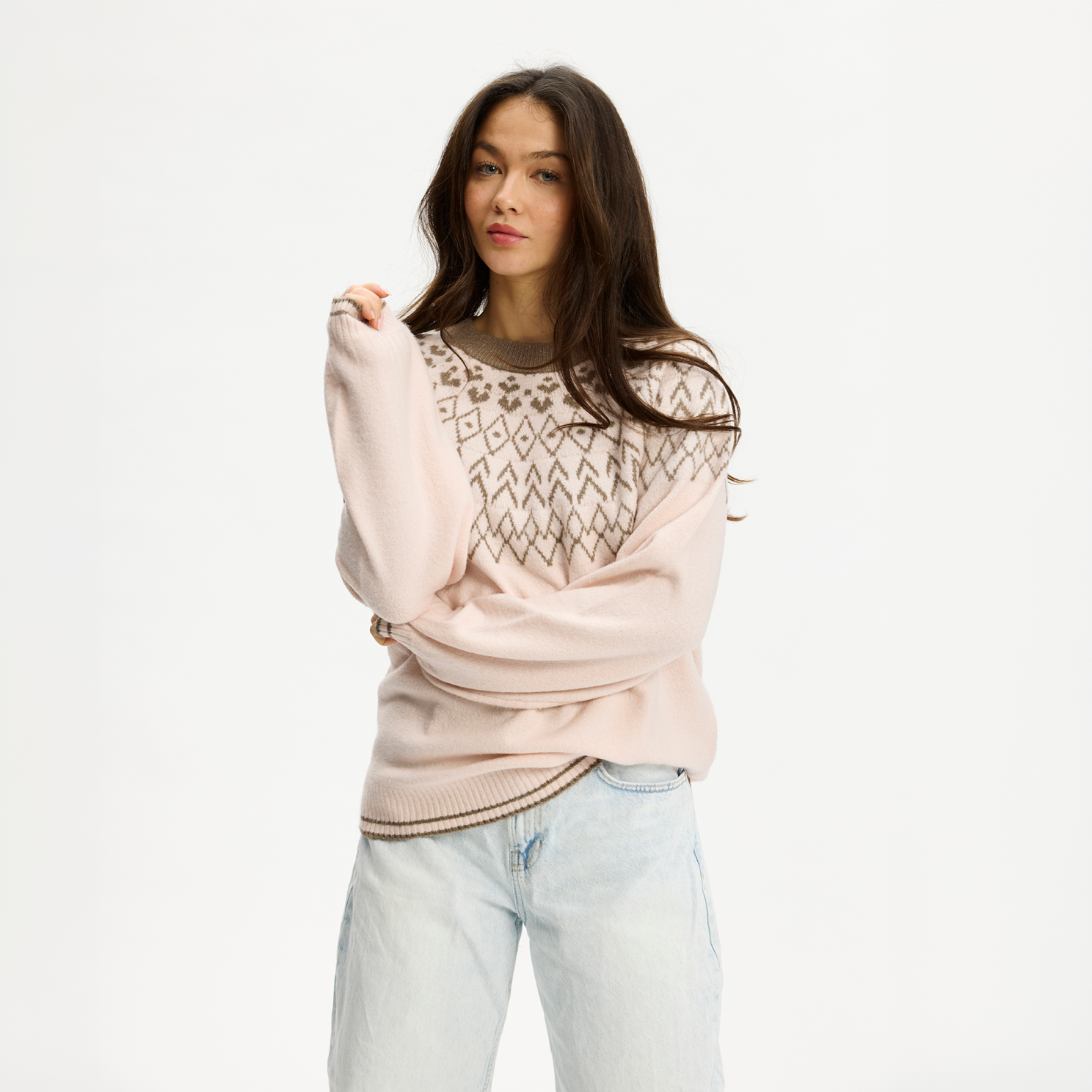 Nordic Project 18 Jasmin Dame Striktrøje - Hushed Violet