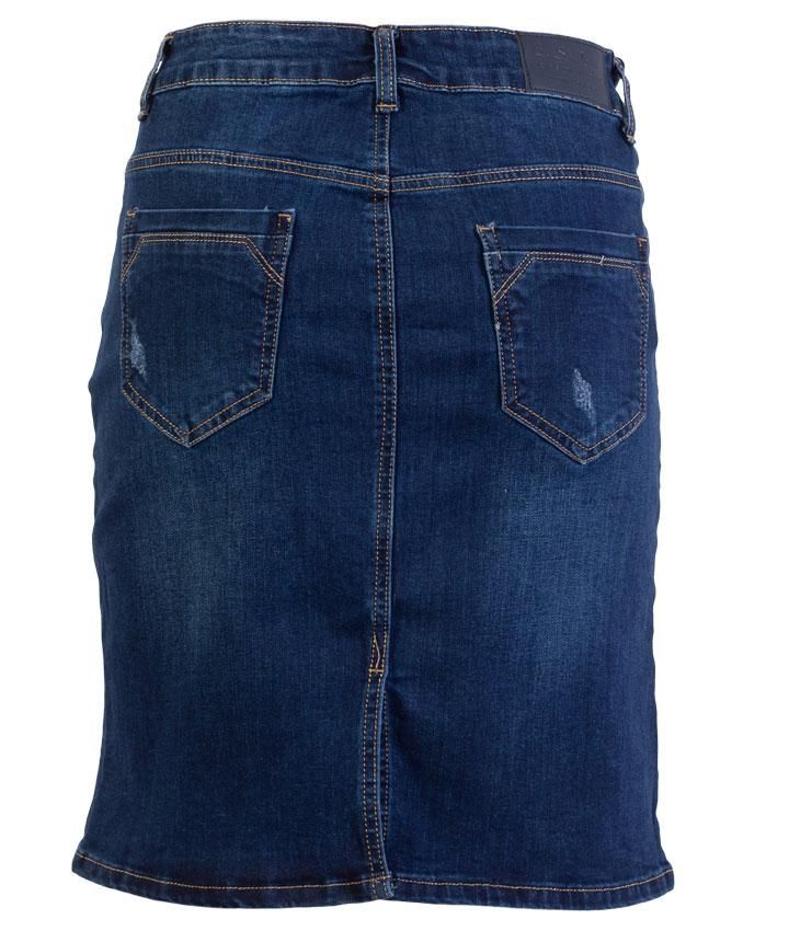 BS Jeans Dame Nederdel - Blue