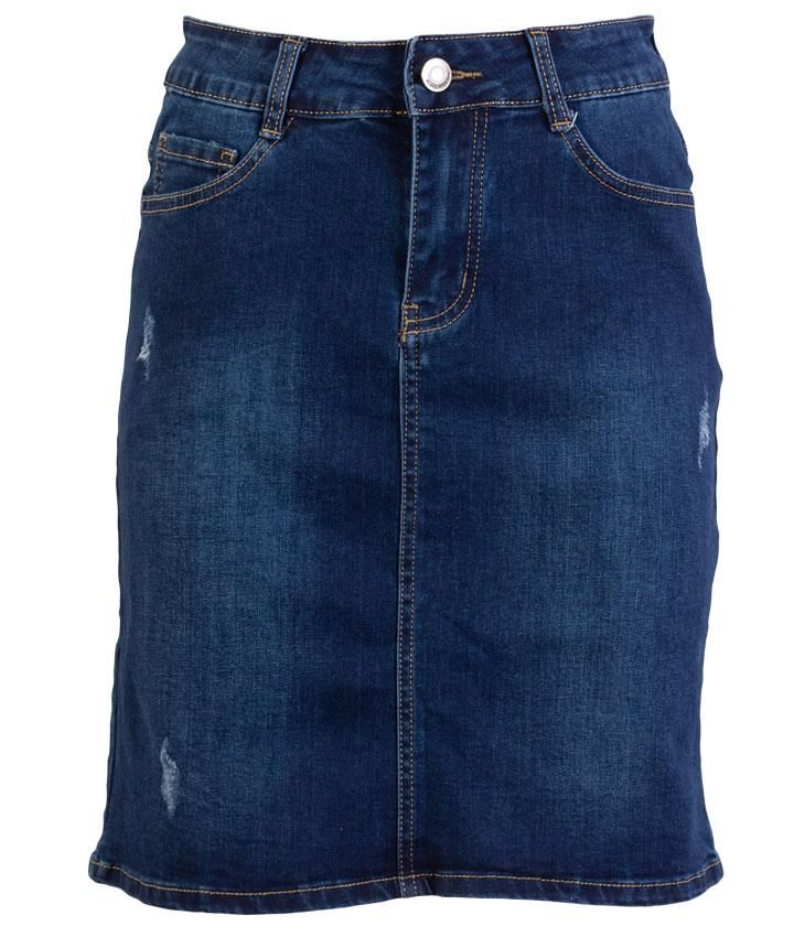 BS Jeans Dame Nederdel - Blue